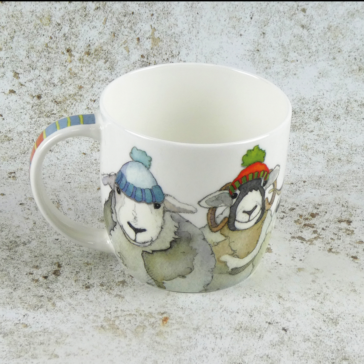 Kopp med gaveeske- Happy sheep