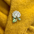 Hvit hortensia- pin