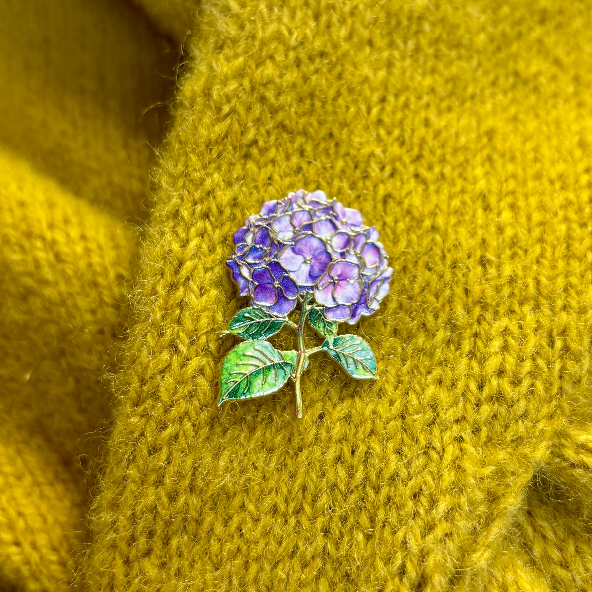 Lilla hortensia- pin
